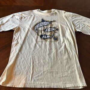 Crazy Shirts - XXL - "Friends Don't Let Friends Fish Alone... they bring beer"